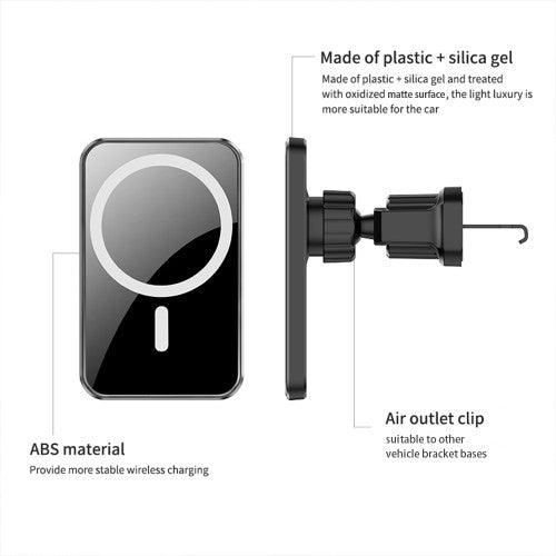 15W Magnetic Qi Wireless Charging Car Vent Mount Phone Holder - Toytexx 15W Magnetic Qi Wireless Charging Car Vent Mount Phone Holder - Toytexx